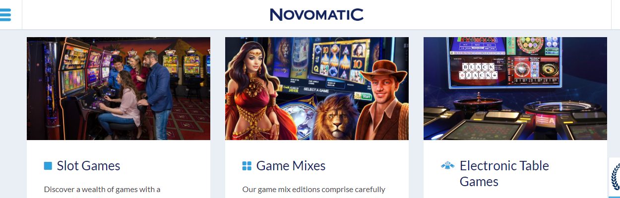 Spielvarianten von Novomatick